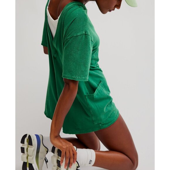 FP Movement Hot Shot tee romper XS NWT Heritage Green - Picture 1 of 11